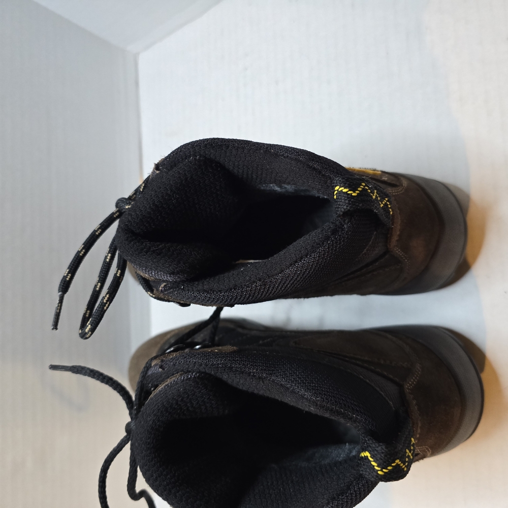Women Black and Brown Hiking Boots - Picture 2 of 9